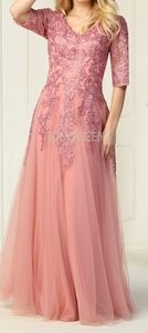 MOTHER OF THE BRIDE DRESS PLUS SIZE EVENING GOWN